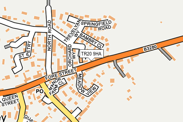 TR20 9HA map - OS OpenMap – Local (Ordnance Survey)