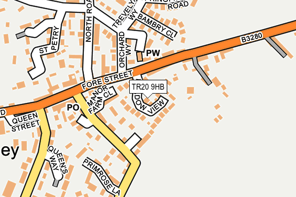 TR20 9HB map - OS OpenMap – Local (Ordnance Survey)