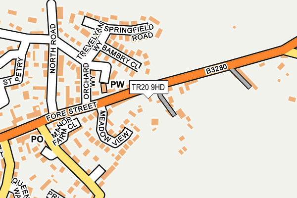 TR20 9HD map - OS OpenMap – Local (Ordnance Survey)