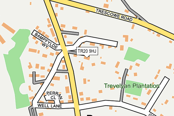 TR20 9HJ map - OS OpenMap – Local (Ordnance Survey)