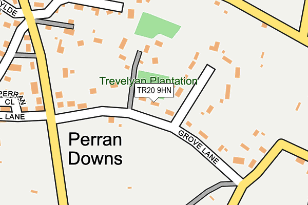 TR20 9HN map - OS OpenMap – Local (Ordnance Survey)