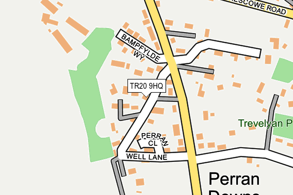 TR20 9HQ map - OS OpenMap – Local (Ordnance Survey)