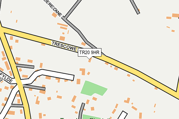 TR20 9HR map - OS OpenMap – Local (Ordnance Survey)