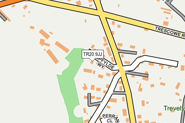 TR20 9JJ map - OS OpenMap – Local (Ordnance Survey)