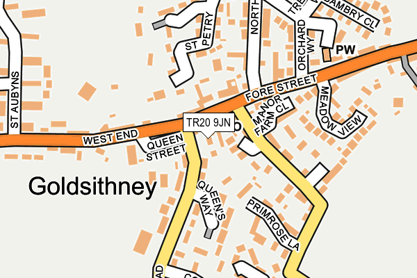 TR20 9JN map - OS OpenMap – Local (Ordnance Survey)