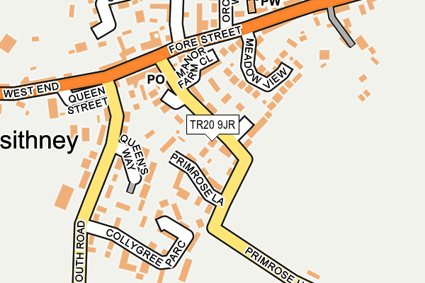 TR20 9JR map - OS OpenMap – Local (Ordnance Survey)