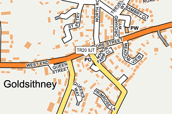 TR20 9JT map - OS OpenMap – Local (Ordnance Survey)