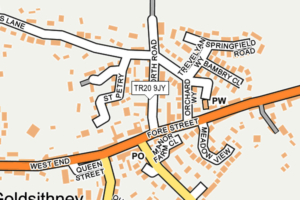 TR20 9JY map - OS OpenMap – Local (Ordnance Survey)