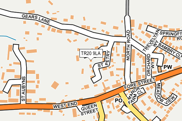 TR20 9LA map - OS OpenMap – Local (Ordnance Survey)