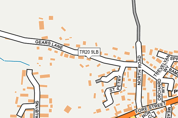 TR20 9LB map - OS OpenMap – Local (Ordnance Survey)