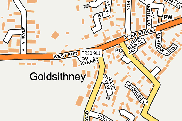 TR20 9LJ map - OS OpenMap – Local (Ordnance Survey)