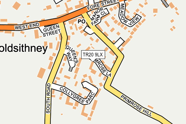 TR20 9LX map - OS OpenMap – Local (Ordnance Survey)