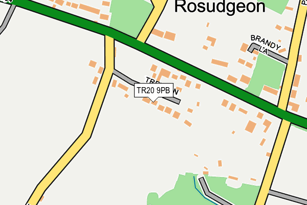 TR20 9PB map - OS OpenMap – Local (Ordnance Survey)