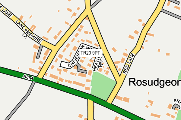 TR20 9PT map - OS OpenMap – Local (Ordnance Survey)