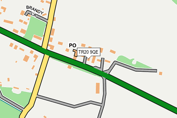 TR20 9QE map - OS OpenMap – Local (Ordnance Survey)