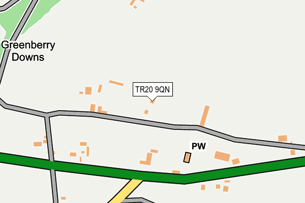 TR20 9QN map - OS OpenMap – Local (Ordnance Survey)