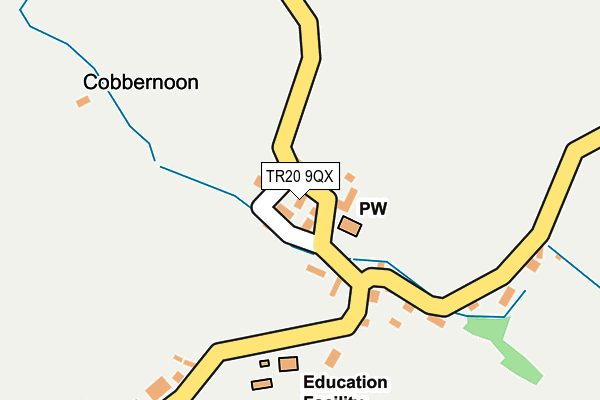 TR20 9QX map - OS OpenMap – Local (Ordnance Survey)