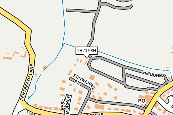 TR20 9SH map - OS OpenMap – Local (Ordnance Survey)