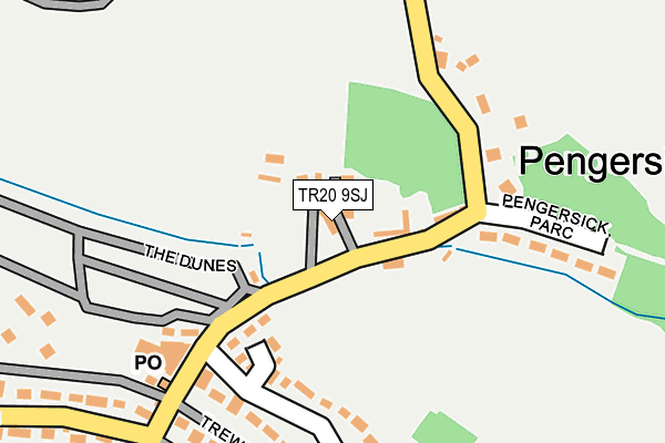 TR20 9SJ map - OS OpenMap – Local (Ordnance Survey)