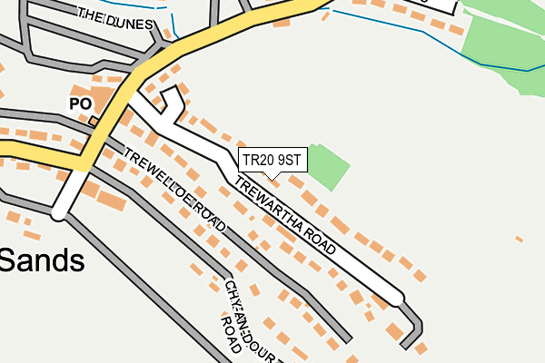 TR20 9ST map - OS OpenMap – Local (Ordnance Survey)