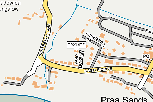 TR20 9TE map - OS OpenMap – Local (Ordnance Survey)