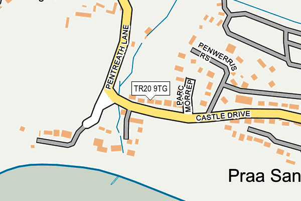 TR20 9TG map - OS OpenMap – Local (Ordnance Survey)