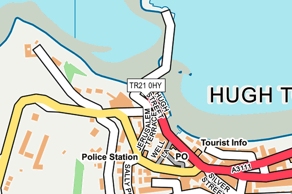 TR21 0HY map - OS OpenMap – Local (Ordnance Survey)