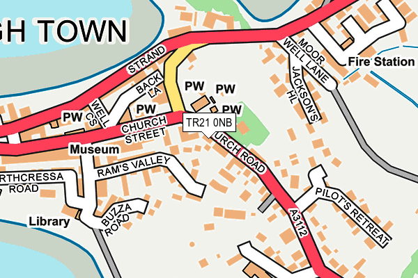 TR21 0NB map - OS OpenMap – Local (Ordnance Survey)