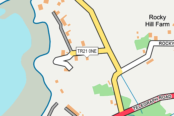 TR21 0NE map - OS OpenMap – Local (Ordnance Survey)