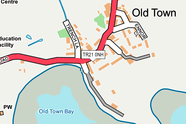 TR21 0NH map - OS OpenMap – Local (Ordnance Survey)