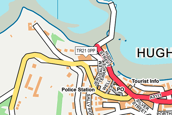 TR21 0PP map - OS OpenMap – Local (Ordnance Survey)