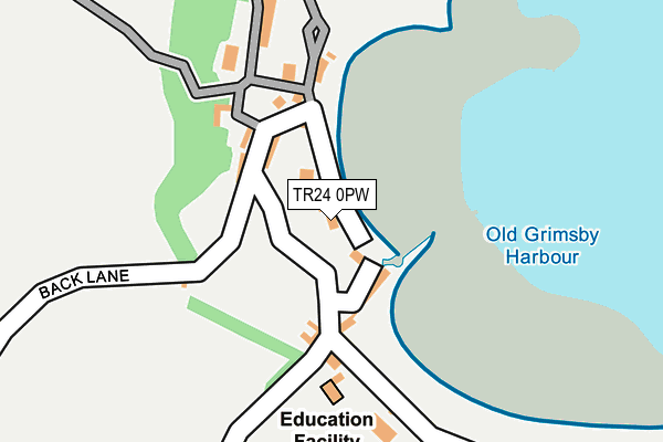 TR24 0PW map - OS OpenMap – Local (Ordnance Survey)