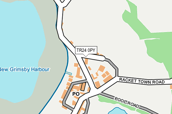 TR24 0PY map - OS OpenMap – Local (Ordnance Survey)