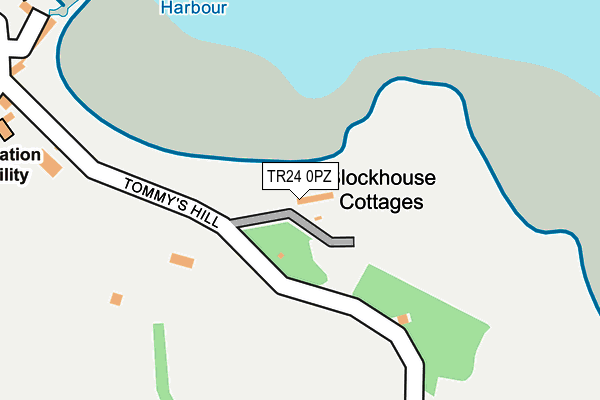 TR24 0PZ map - OS OpenMap – Local (Ordnance Survey)