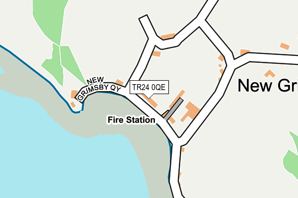 TR24 0QE map - OS OpenMap – Local (Ordnance Survey)