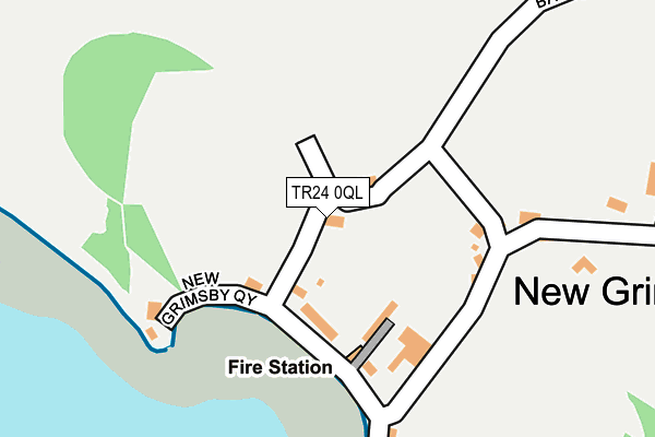 TR24 0QL map - OS OpenMap – Local (Ordnance Survey)