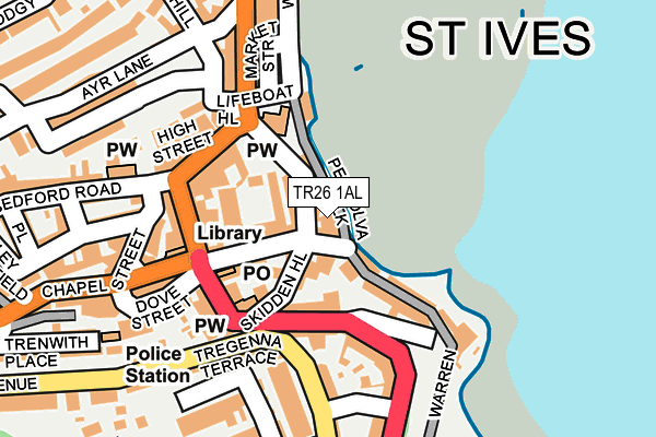 TR26 1AL map - OS OpenMap – Local (Ordnance Survey)