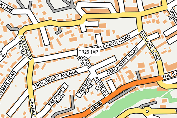 TR26 1AP map - OS OpenMap – Local (Ordnance Survey)