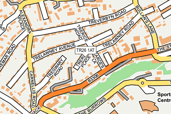 TR26 1AT map - OS OpenMap – Local (Ordnance Survey)