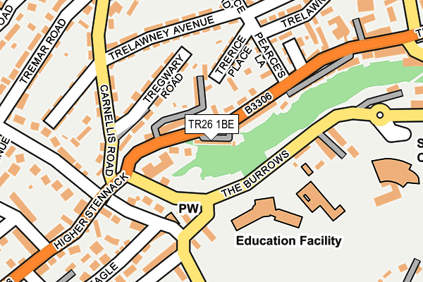 TR26 1BE map - OS OpenMap – Local (Ordnance Survey)