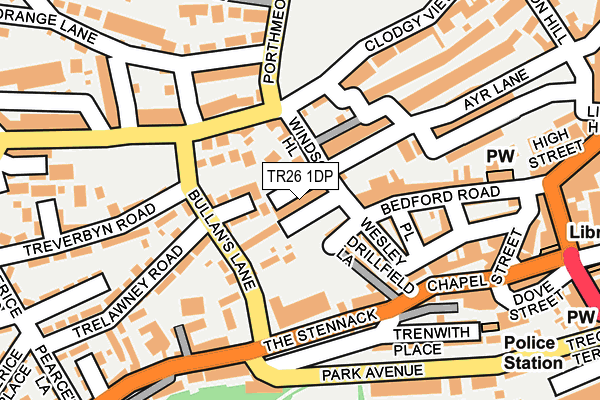 TR26 1DP map - OS OpenMap – Local (Ordnance Survey)