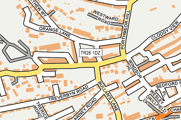 TR26 1DZ map - OS OpenMap – Local (Ordnance Survey)