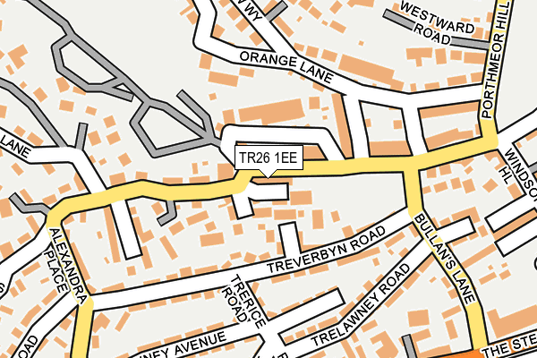 TR26 1EE map - OS OpenMap – Local (Ordnance Survey)