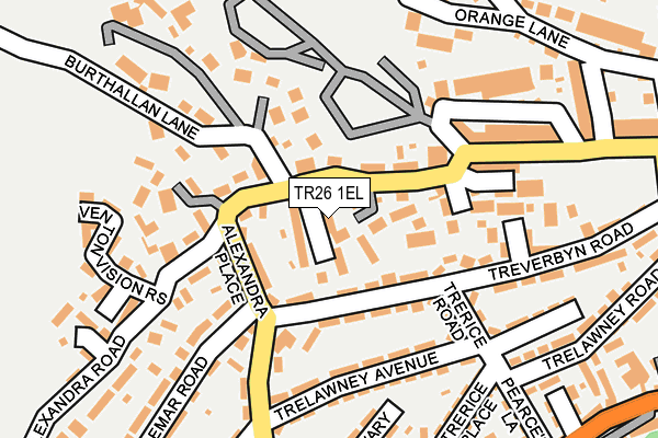 TR26 1EL map - OS OpenMap – Local (Ordnance Survey)