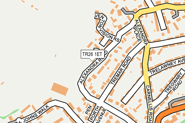 TR26 1ET map - OS OpenMap – Local (Ordnance Survey)