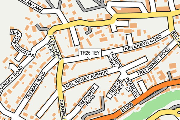 TR26 1EY map - OS OpenMap – Local (Ordnance Survey)