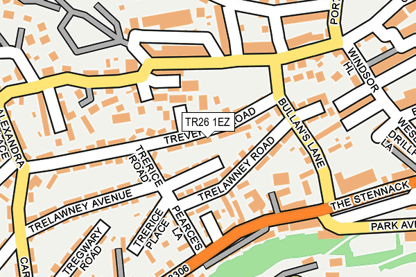 TR26 1EZ map - OS OpenMap – Local (Ordnance Survey)