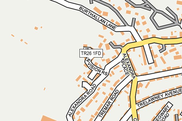 TR26 1FD map - OS OpenMap – Local (Ordnance Survey)