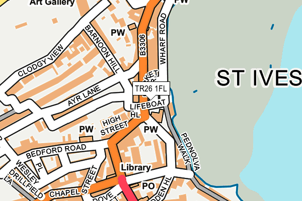 TR26 1FL map - OS OpenMap – Local (Ordnance Survey)