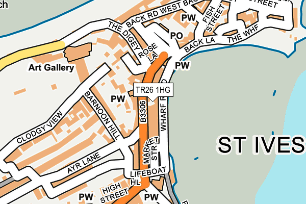 TR26 1HG map - OS OpenMap – Local (Ordnance Survey)